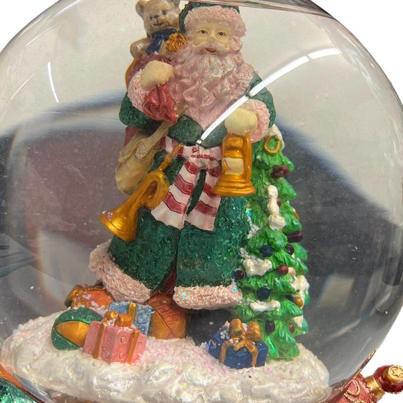 Vintage Christopher Radko‎ Santa Ltd Ed Snow Globe Musical #4078 Of 5000 - Picture 3 of 9